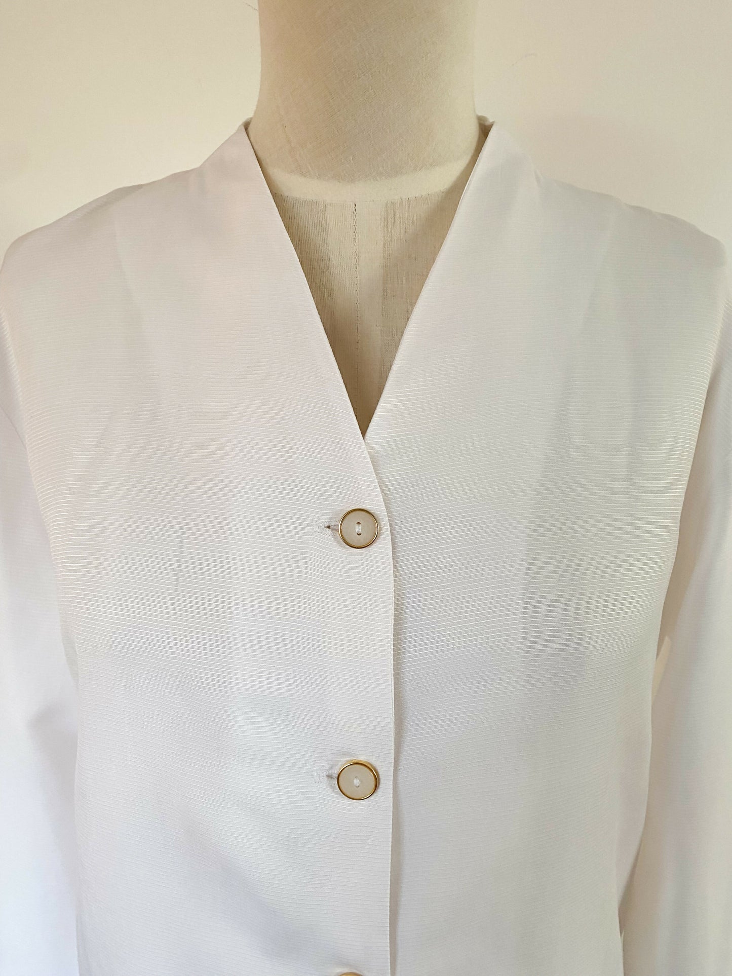 Vintage Table Eight Size 8 White Blouse