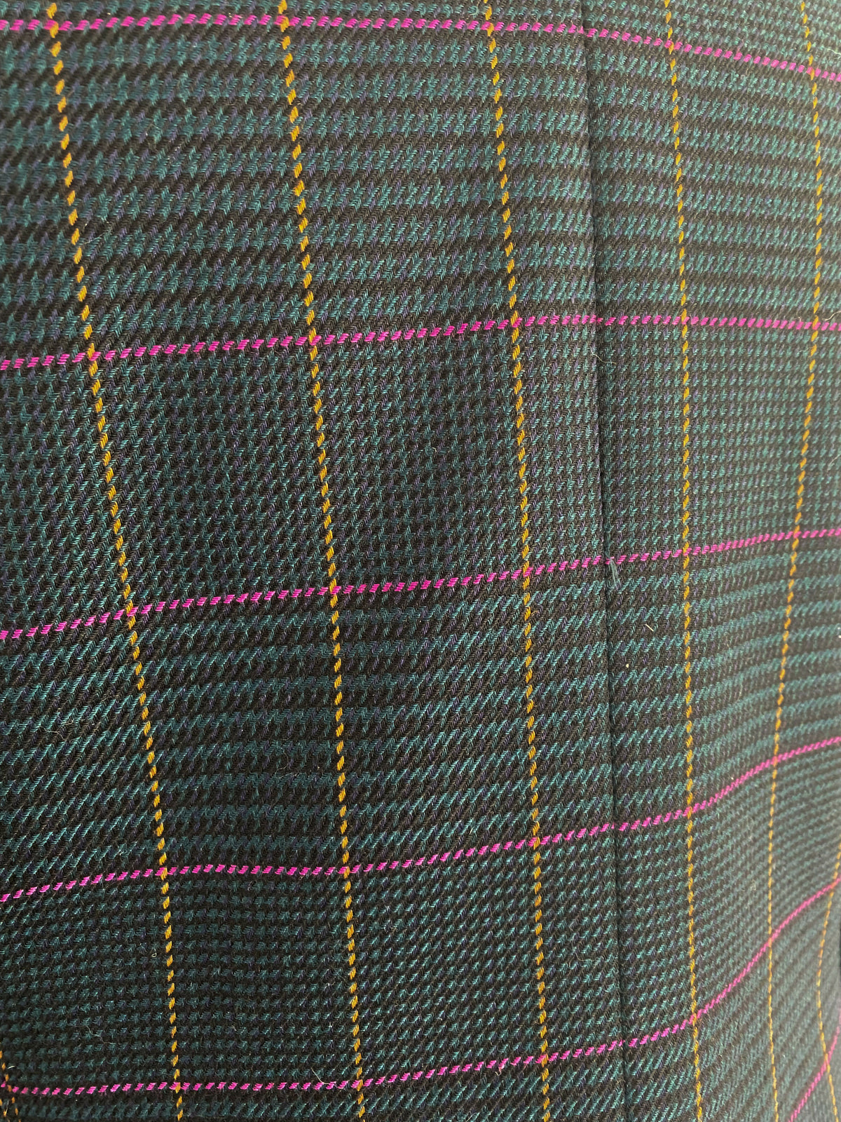 Vintage Kasper for A.S.L Size 6 Double-Breasted Check Blazer
