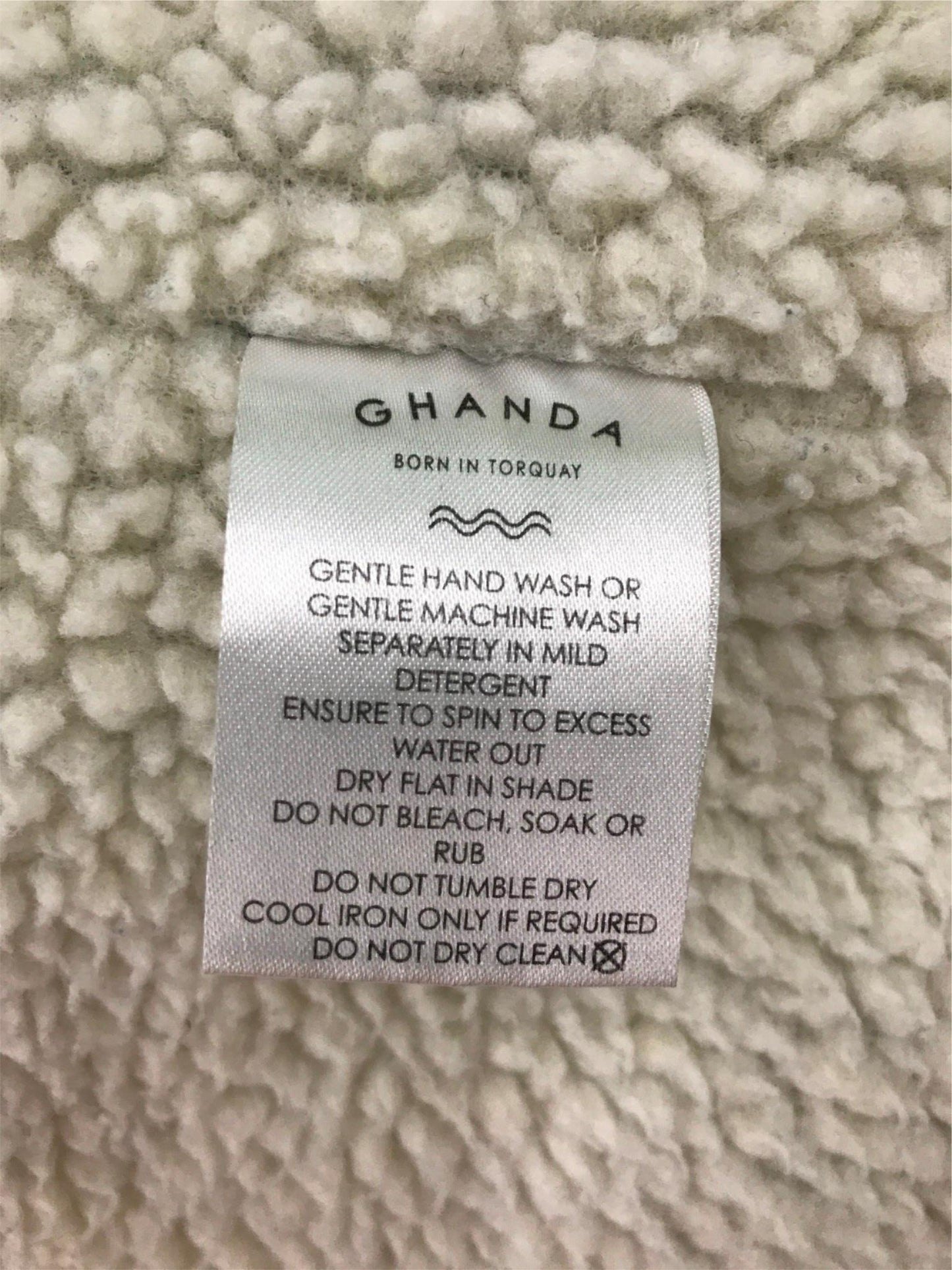 Ghanda Winter Denim Hooded Jacket Polyester Filling Ladies Sz Xs
