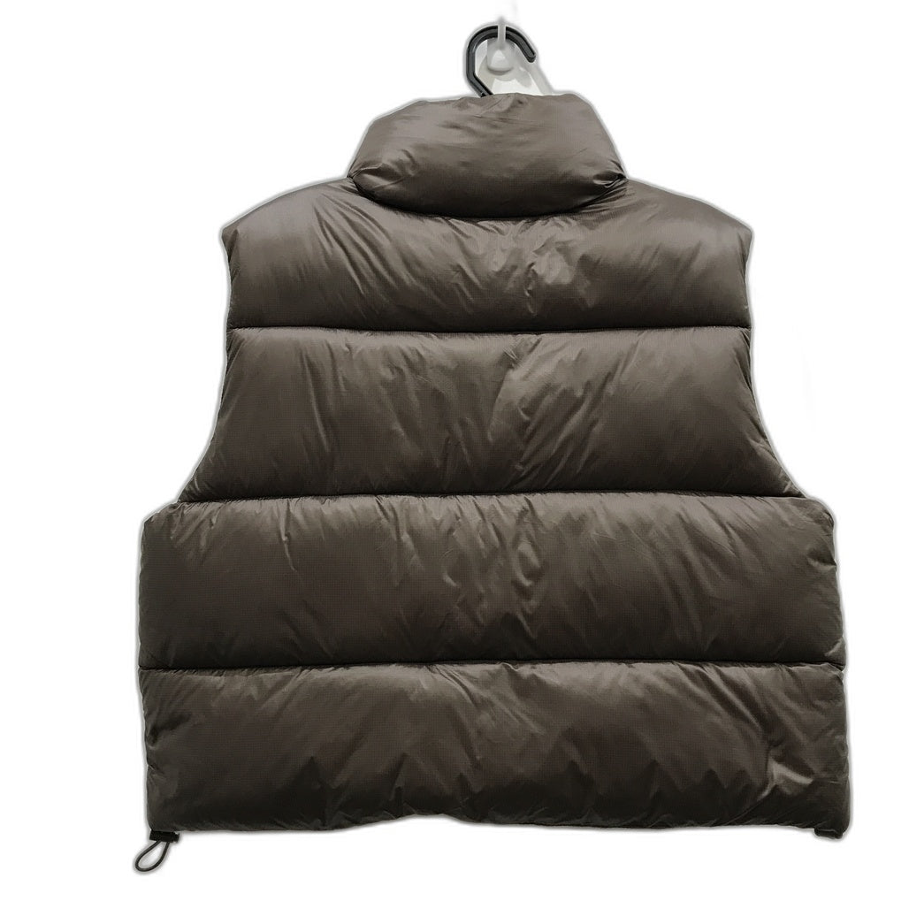 Everlast Chocolate Brown Zip Up Cropped Winter Puffer Vest Ladies Size 12 NEW