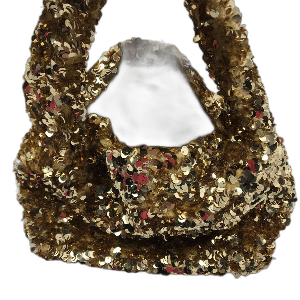 Target Small Gold Sequin Magnetic Clasp Shoulder Mini Hand Bag NEW