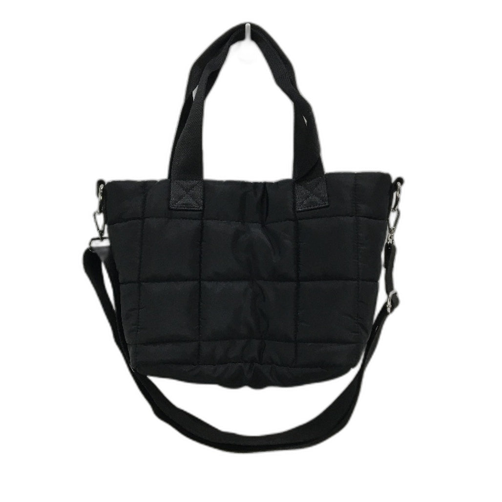Target Small Black Quilted Puffer Style Mini Tote Hand Bag With Strap NEW