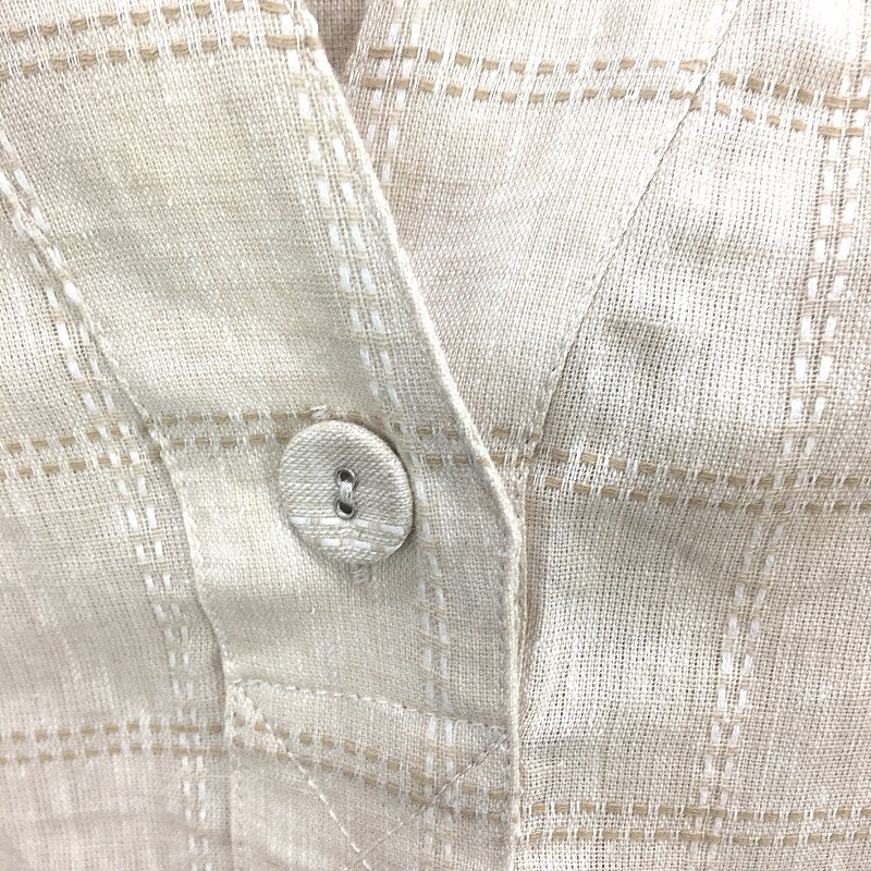 Regatta Curve Linen Blend Woven V Neck Oat Half Sleeve Top Ladies Size 20 NEW