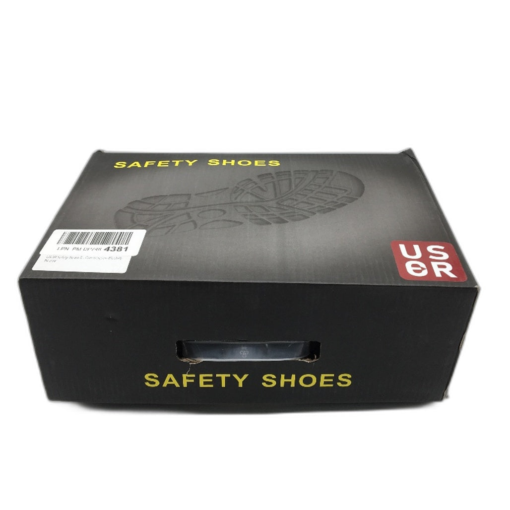 Usor Safety Black Lace Up Steel Cap Toe Work Sneaker Boots Unisex Sz EU 46 NEW