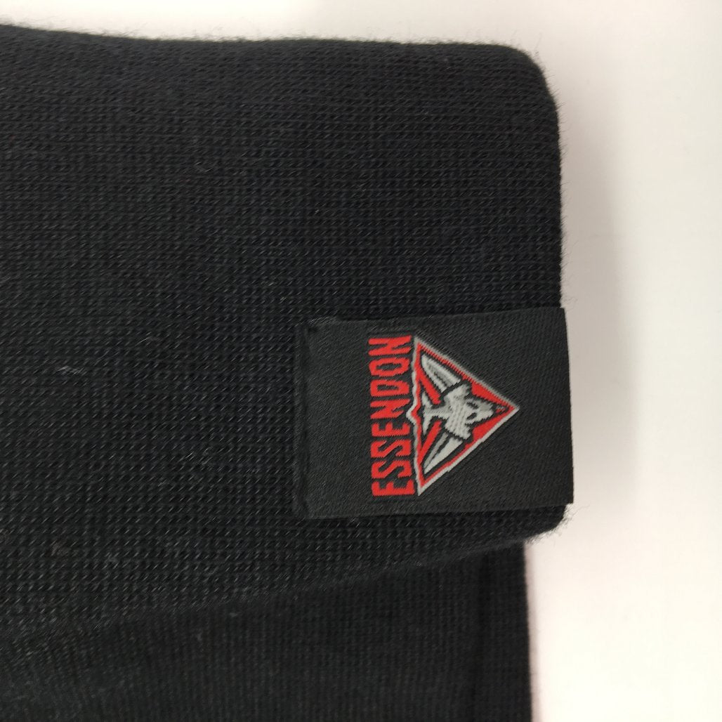 AFL Essendon Bombers Club Patch '72 Varsity Black Hoodie Ladies Size AU 10 NEW