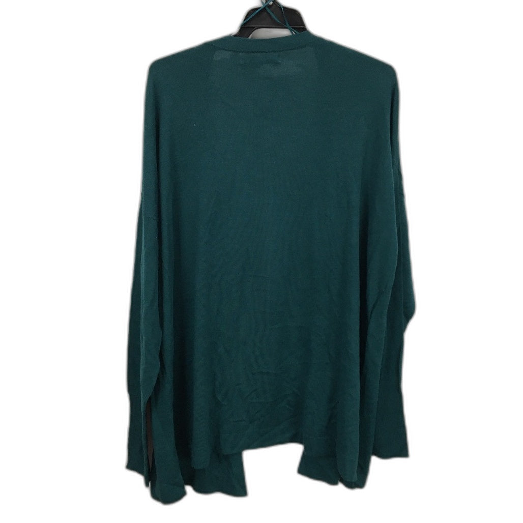 Violetta by Mango Emerald Green Thin Knit Cardigan Ladies Size Large NEW