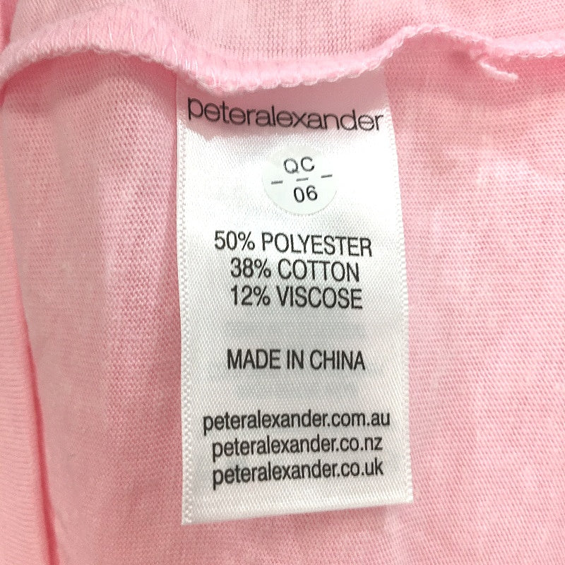 Peter Alexander Heart Dog Graphic Print Pink Sleep Shirt Ladies Size XL NEW