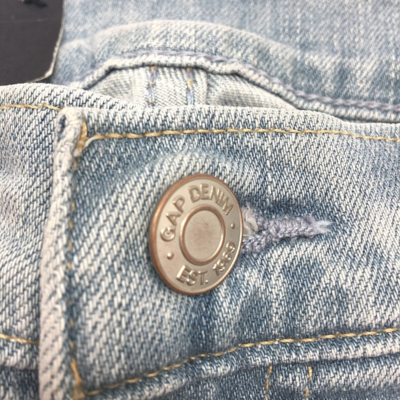 GAP Distressed Mid Rise Light Blue Girlfriend Denim Jeans Ladies Size AU 25R NEW