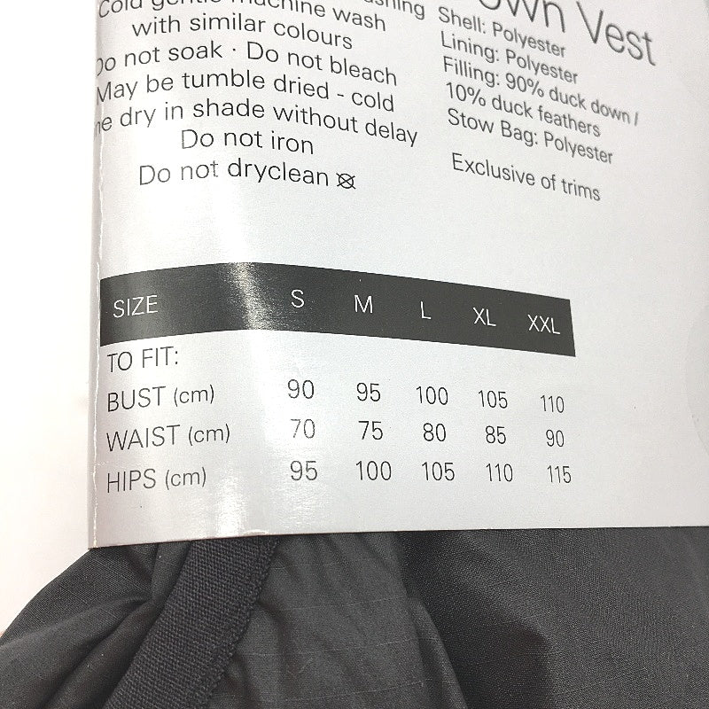 Crane Performance Black Ultra Light Down Vest & Storage Pouch Ladies Sz XXL NEW