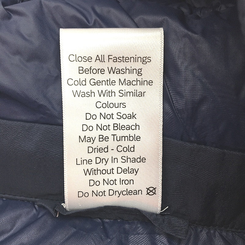 Crane Performance Navy Blue Packable Longline Feather & Down Jacket Lds Sz 8 NEW