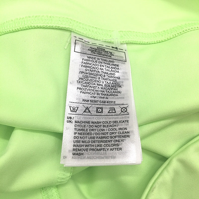 Adidas Neon Green Simple Style Activewear Exercise Shorts Ladies Size Large