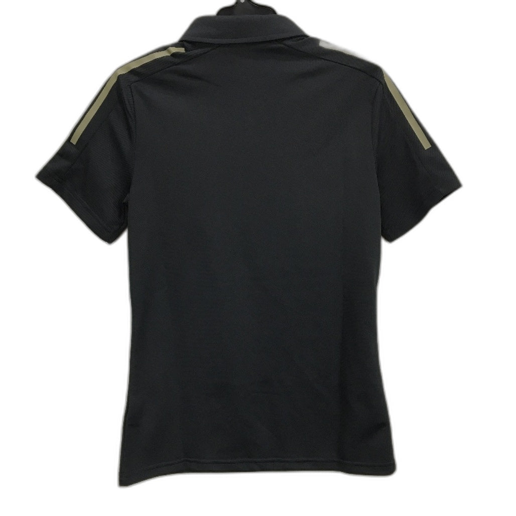 AFL Adidas Hawthorn Hawks Dark Grey Short Sleeve Polo Shirt Ladies Size XS NEW