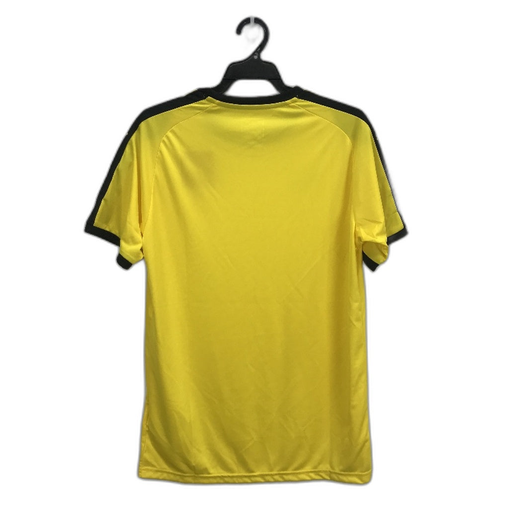 PUMA LIGA Jersey Cyber Yellow & Black Sports T Shirt Training Top Mens Size S