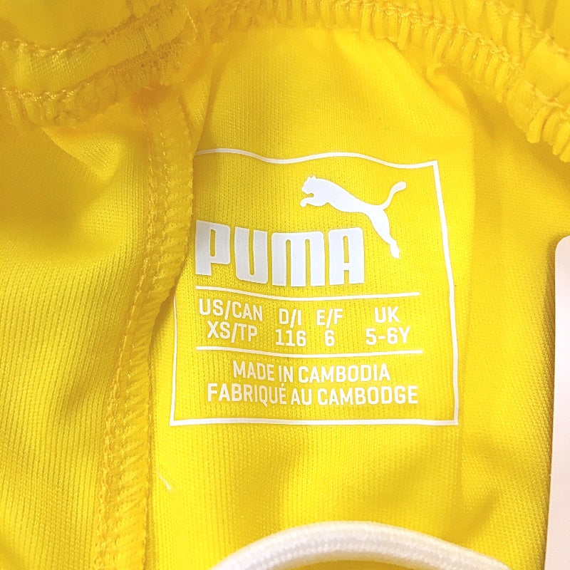 PUMA Junior Cyber Yellow LIGA Core Sports Training Shorts Youth Size XS 5-6Y