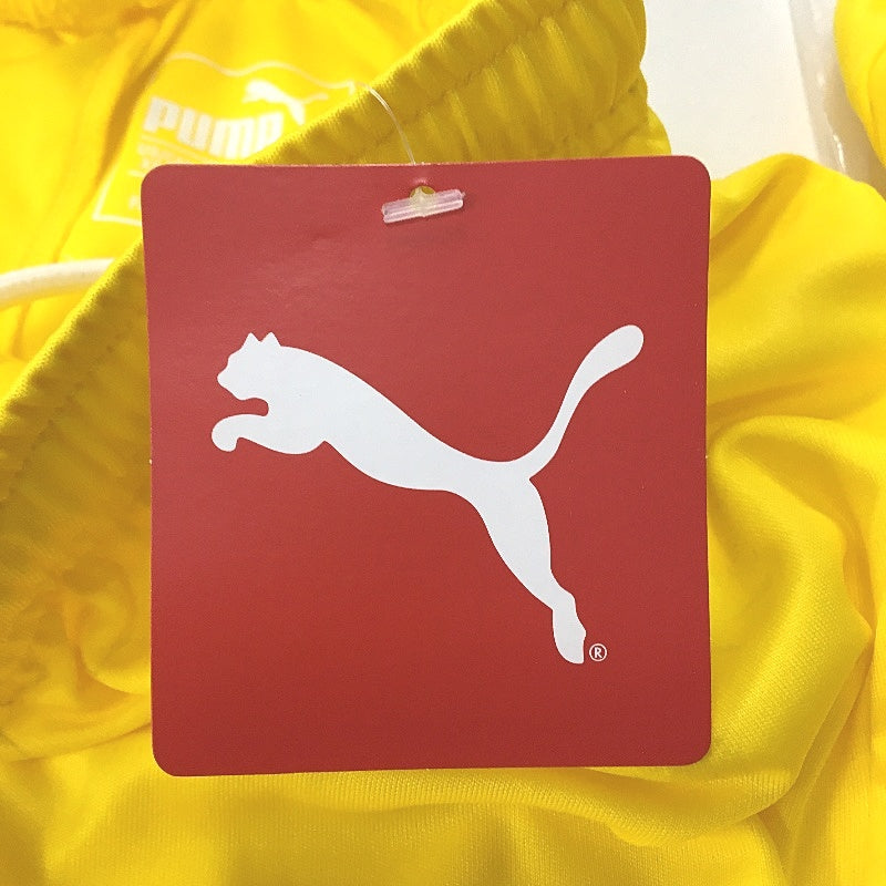 PUMA Junior Cyber Yellow LIGA Core Sports Training Shorts Youth Size XS 5-6Y