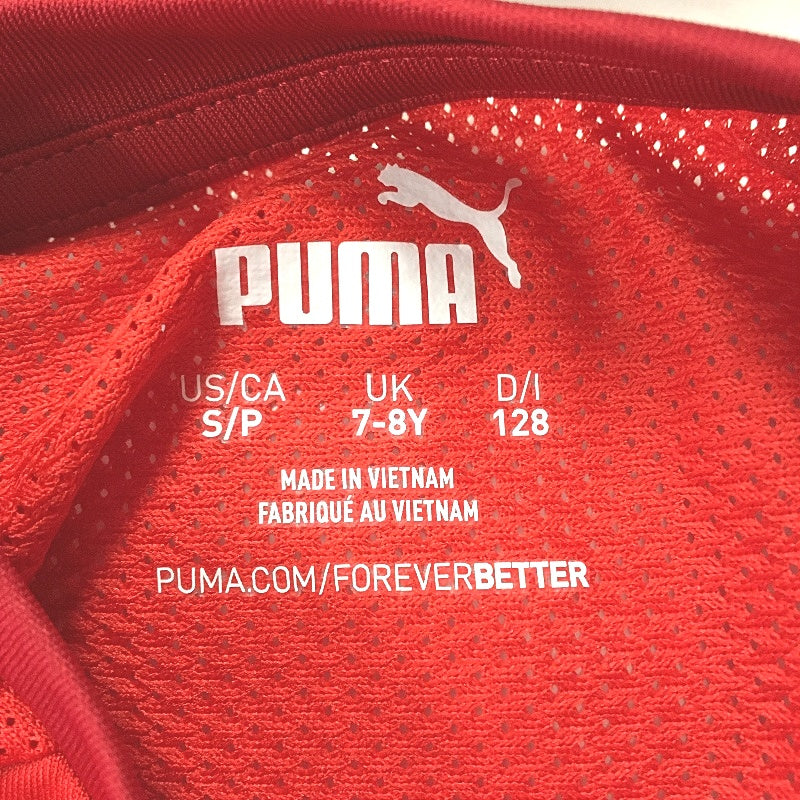 PUMA Junior Team GOAL 23 Jersey Short Sleeve Training Top Tshirt Youth 7-8Y