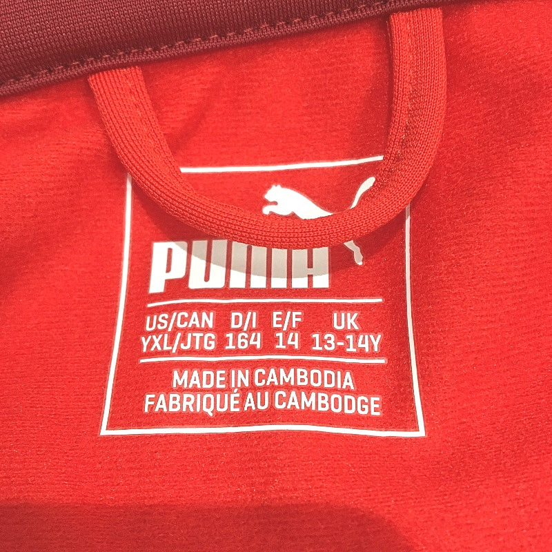 PUMA Spirit II Poly Training Zip Jacket Red Junior Boys Youth Size XL 13-14Y NEW