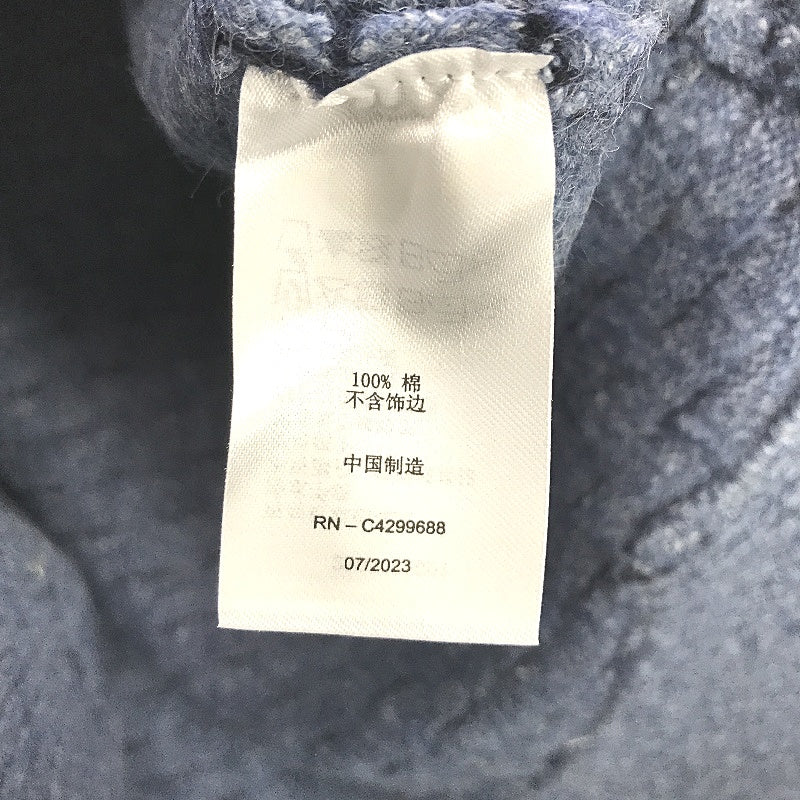 Regatta Blue Scallop Round Neck Button Feature Knit Top Ladies Size 10 NEW