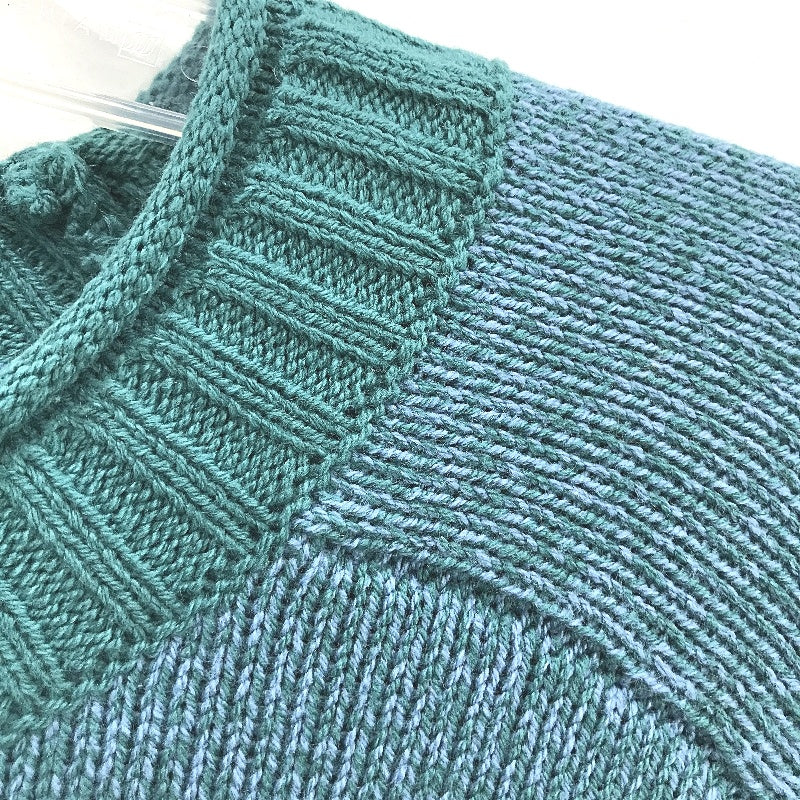 Regatta Green & Teal Round Neck Lightweight Knit Top Ladies Size 10 NEW