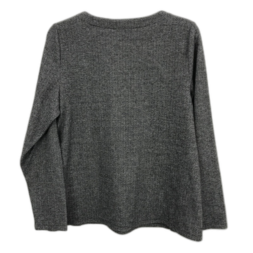 Regatta Pipers River Grey Button Feature Soft Long Sleeve Top Ladies Size 10 NEW