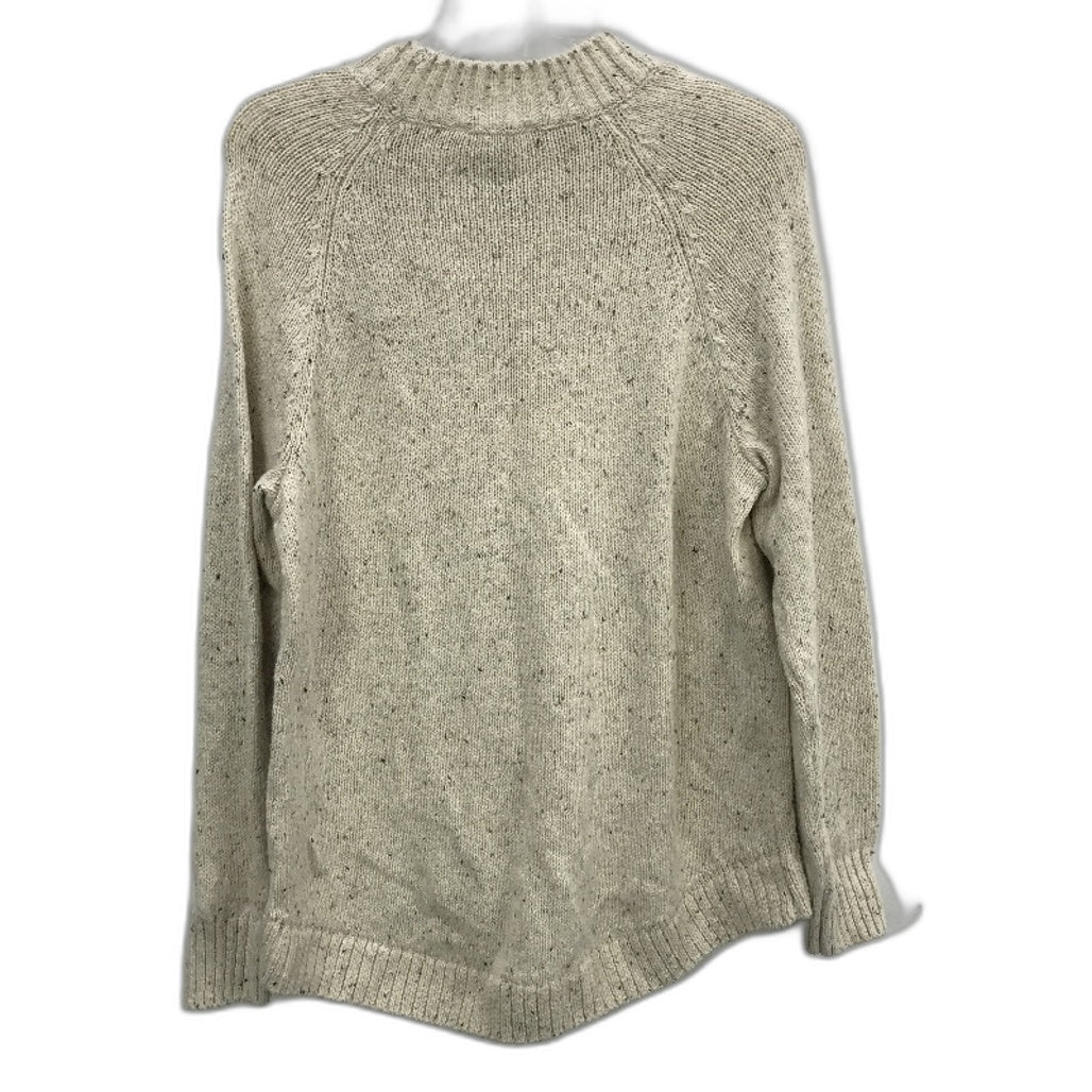 Regatta Ivory Cream Fleck Cotton Blend Twin Cable Knit Jumper Ladies Size 10 NEW