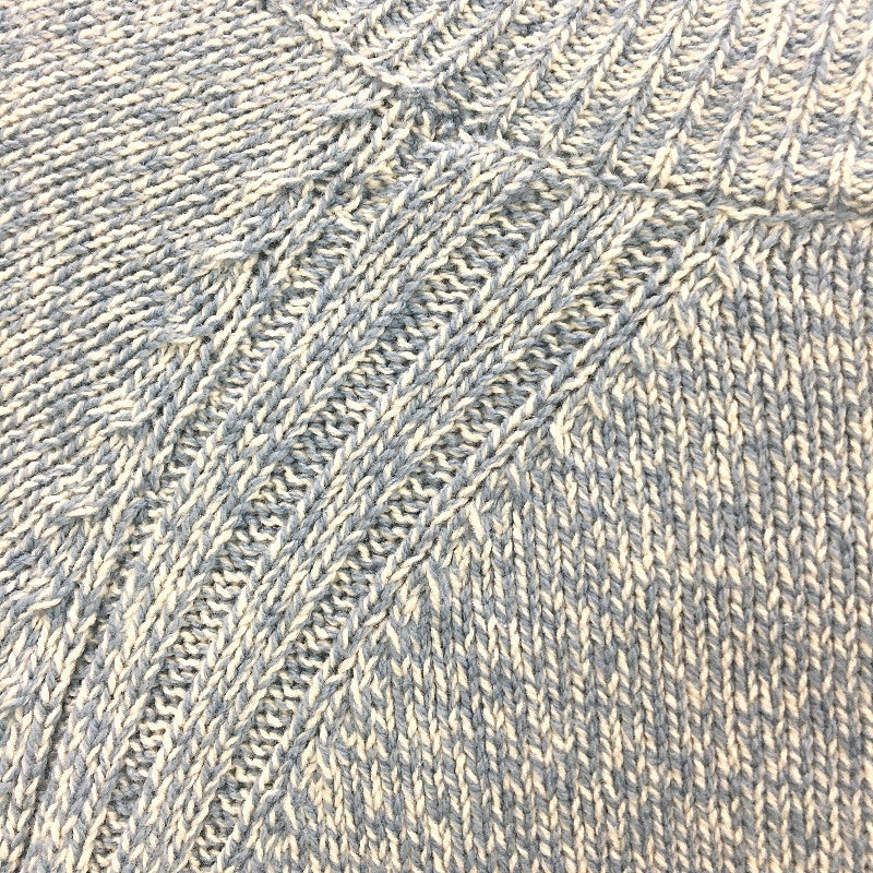 Regatta Soft Blue Ribbed Hem Small Gauge Knit Tableline Jumper Ladies Sz 10 NEW