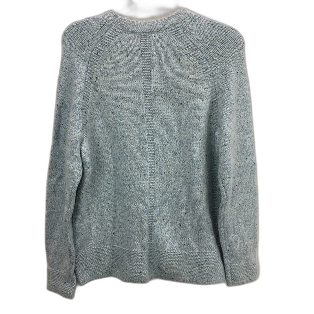 Regatta Light Blue Fleck Raglan Sleeve Pearl Knit Jumper Ladies Sz 10 NEW
