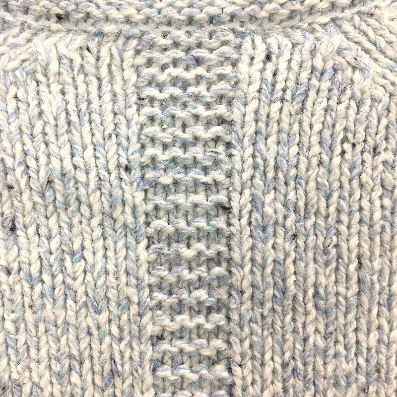 Regatta Light Blue Fleck Raglan Sleeve Pearl Knit Jumper Ladies Sz 10 NEW