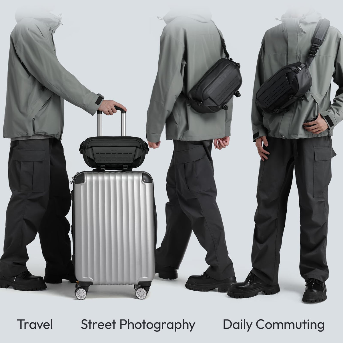 ULANZI Compact Camera Sling Bag 9L Capacity with Tripod Mount, Black NEW