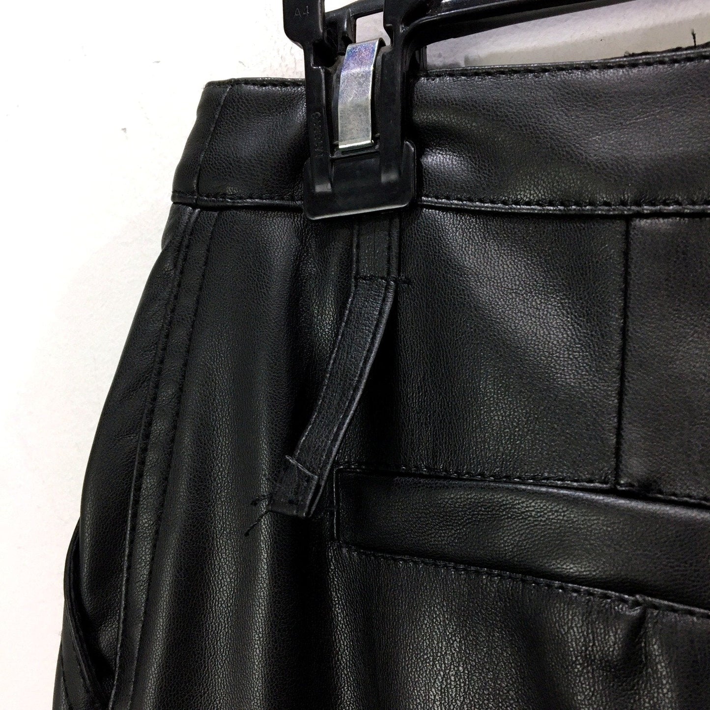 Alice in the Eve. Womens Black Polyurethane Skirt, Size S NEW
