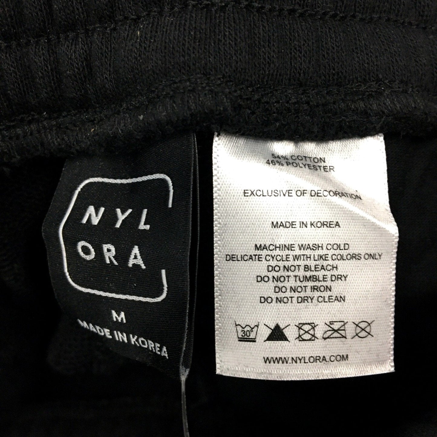 Nylora Womens Rowan Pants Rowan Wide Leg Cotton Blend Pants in Black, Size M NEW
