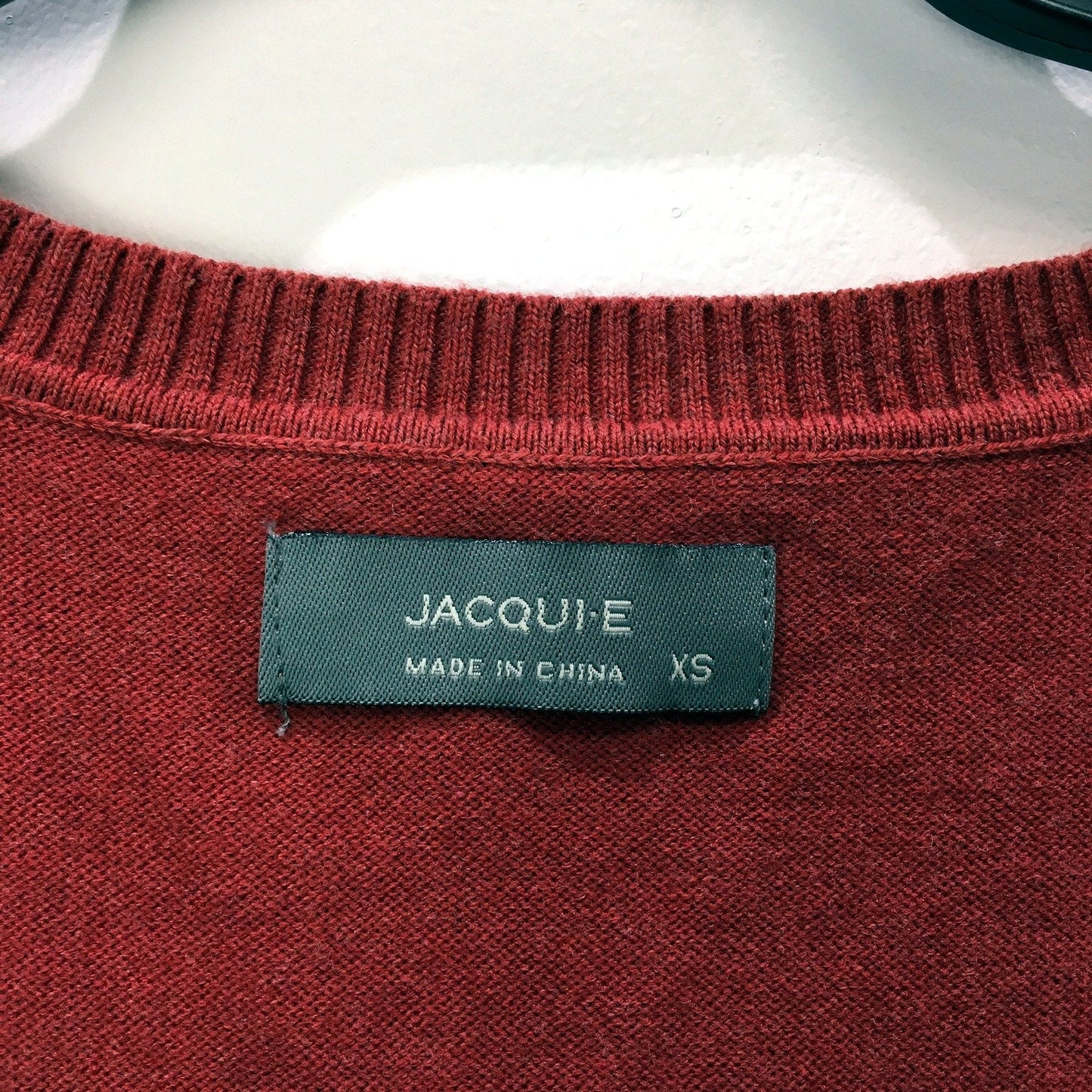 Jacquie Womens Tank Sweater Vest Red Soft Comfortable Cotton Blend Size XS