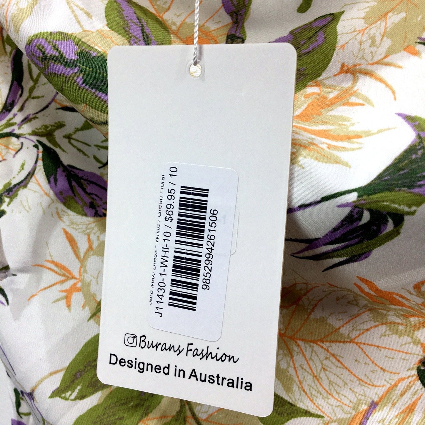 Burans Fashion Womens Floral Print Dress Sleeveless Casual Summer Size 10 NEW