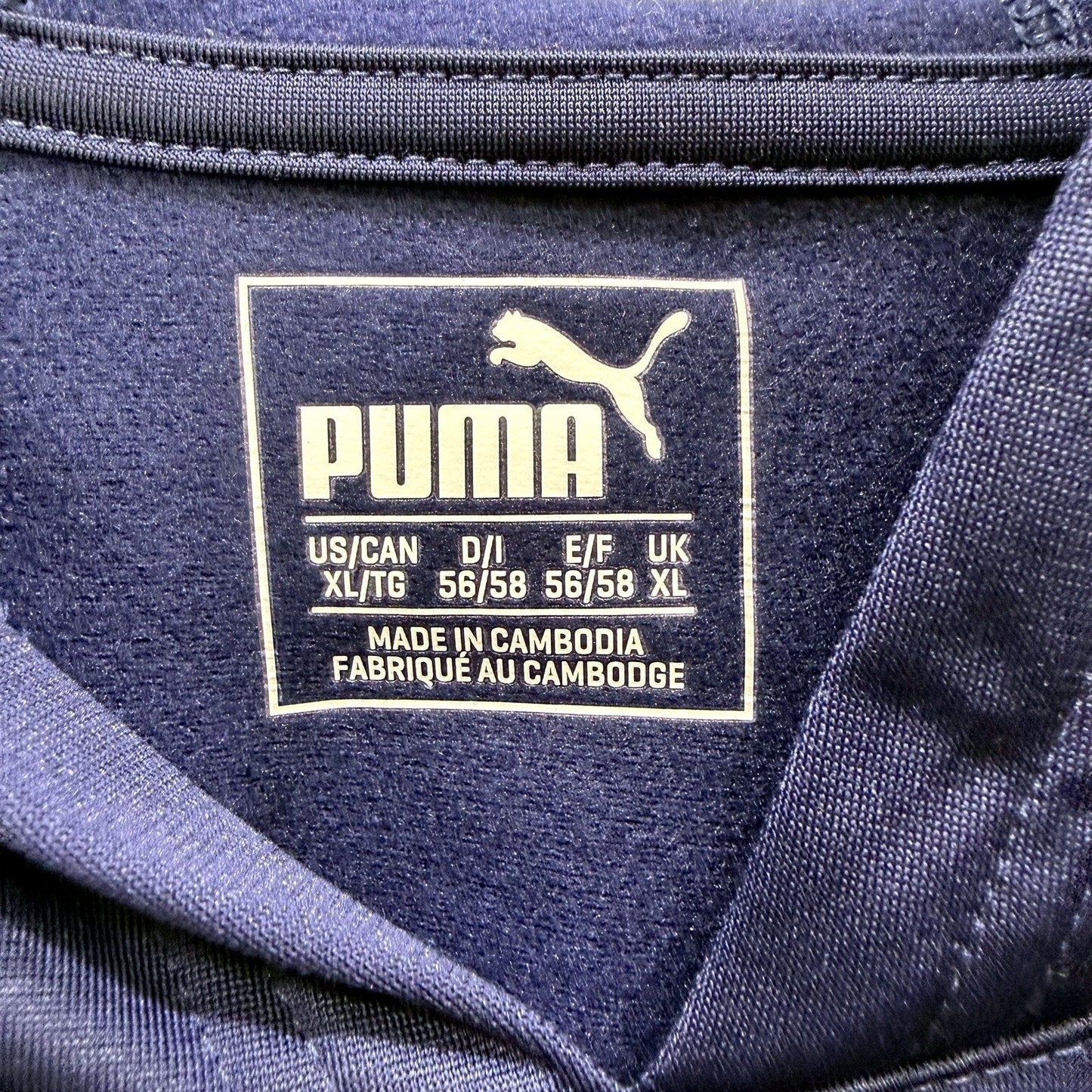 Puma Womens Navy Blue Hooded Pullover Sweatshirt with Thumbholes - XL NEW