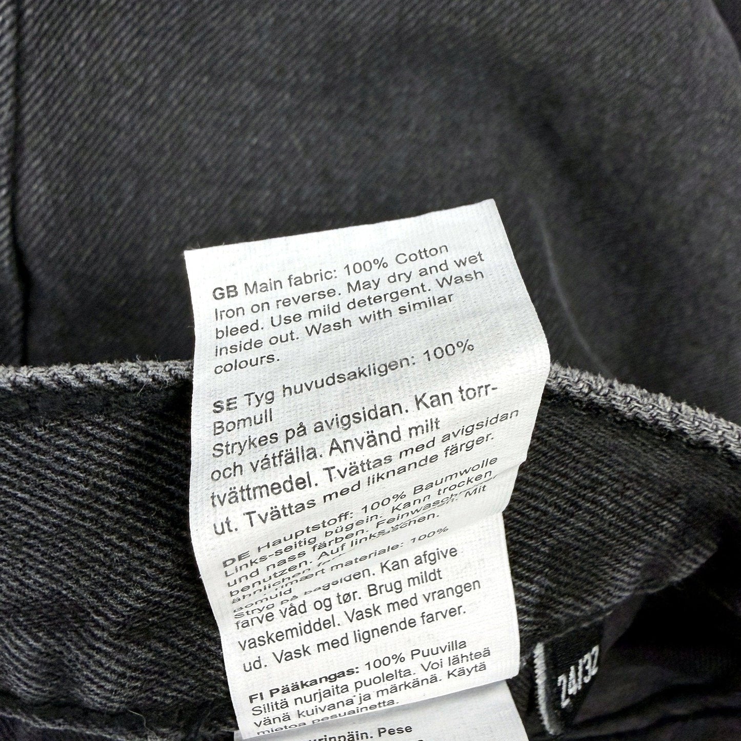 DR. DENIM Womens Echo Straight Leg Jeans in Concrete Black, Size 24/32 NEW