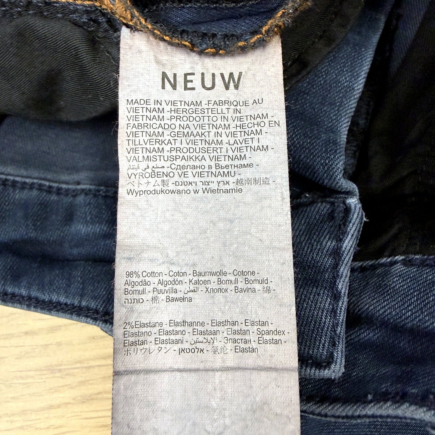 Neuw Mens Ray Tapered Dark Blue Cotton Jeans, Size 30 : 32 NEW