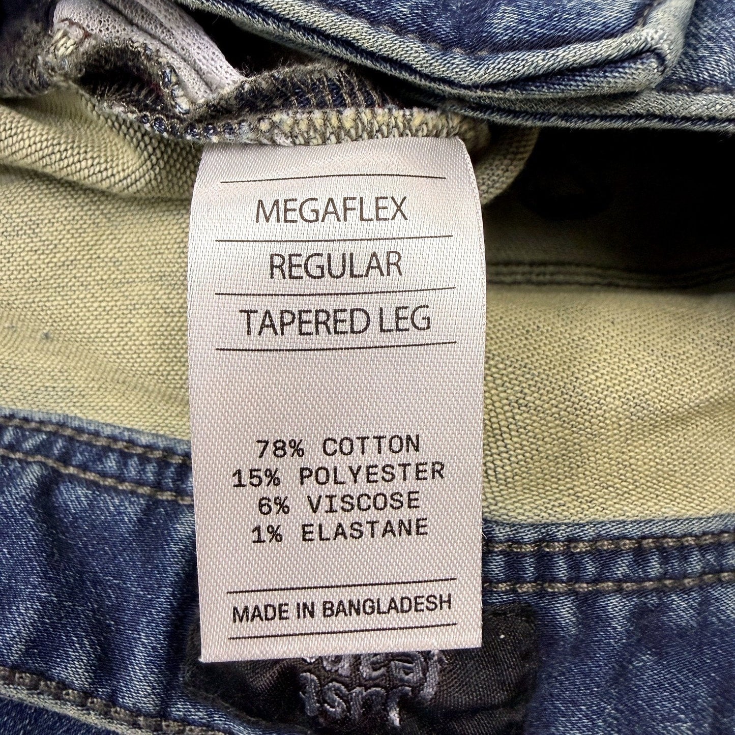 Just Jeans Mens Tapered Leg Dark Blue Denim 32W 32L NEW