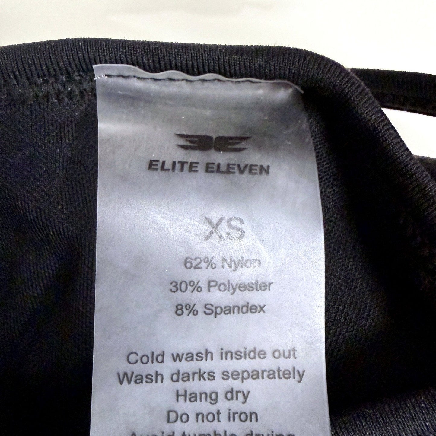 Elite Eleven Black Padded Sports Bra for Women - Activewear XS Size