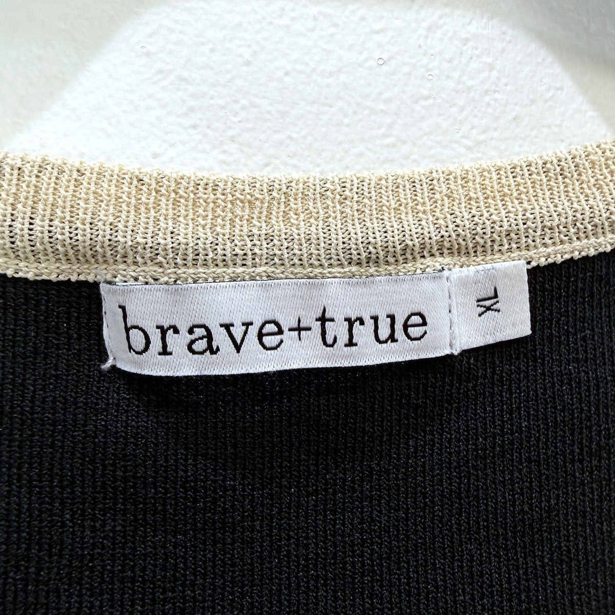 Brave+true Sleeveless Tank Top Black Casual Comfortable Blouse Size XL NEW