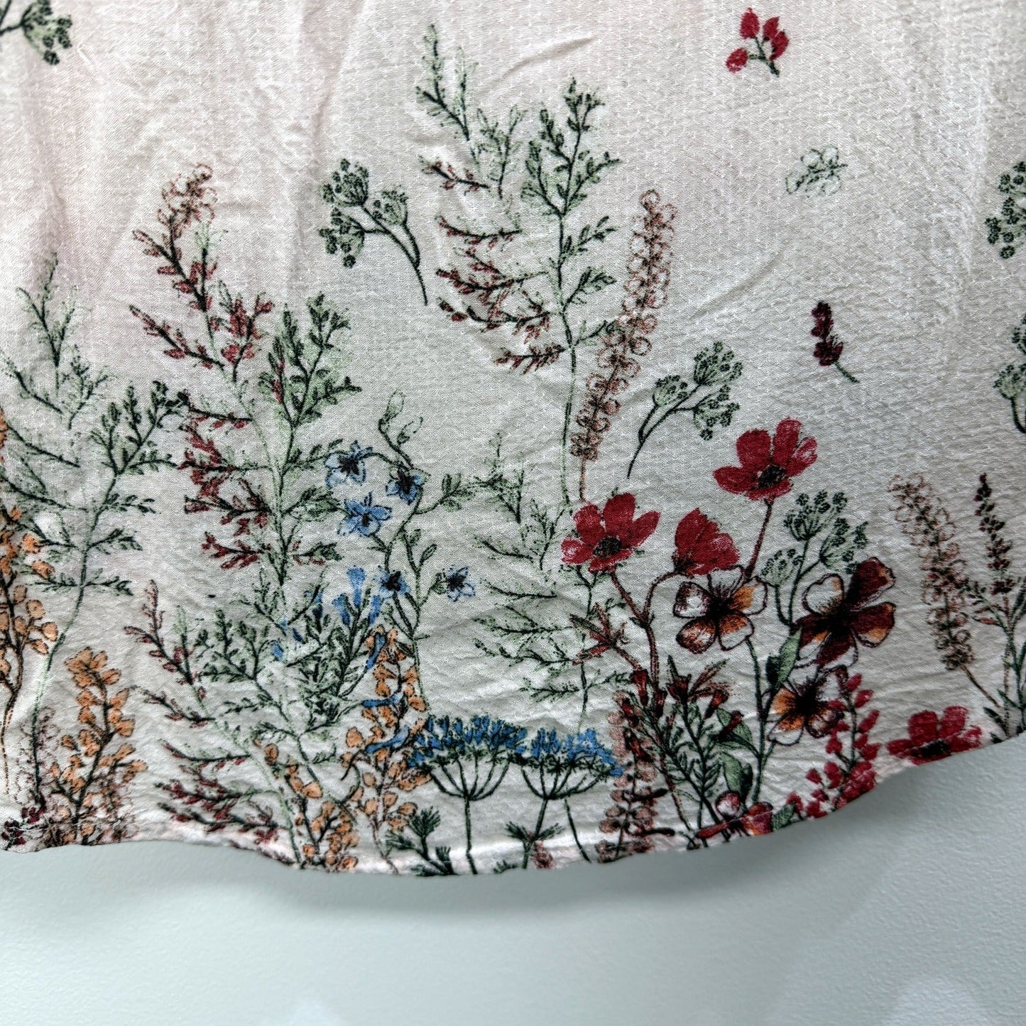 Esprit Womens Floral Print Blouse Casual Lightweight Multi Color Size 12