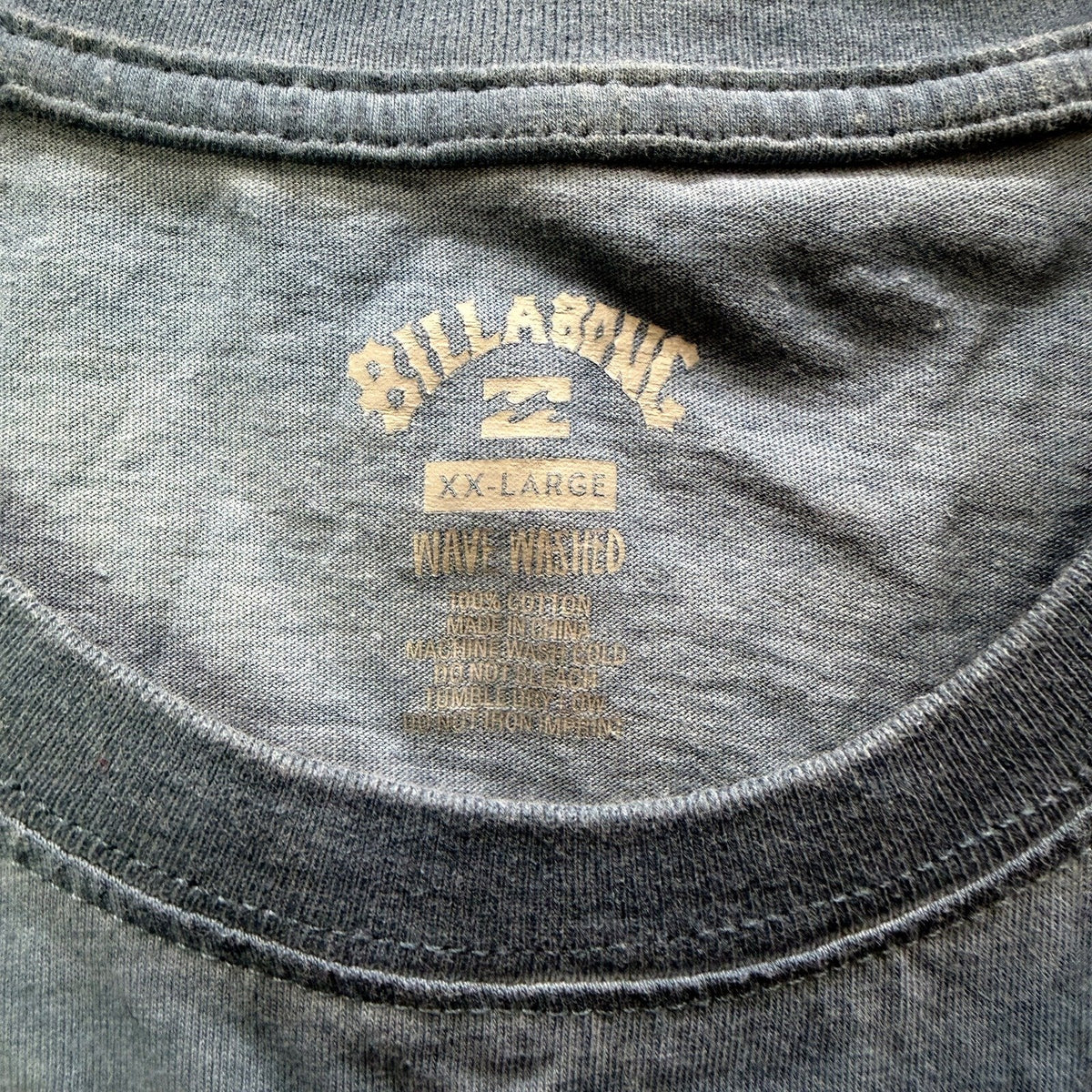 Billabong Mens Sleeveless Tank Top in Steel Blue, 2XL Size NEW