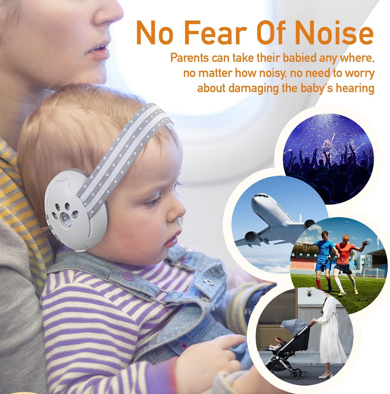 SENYUZHU Noise Hearing Protection Earmuffs Protection Earmuffs 2-in-1 NEW