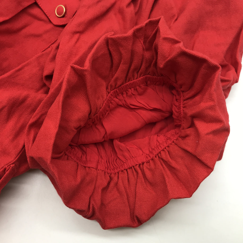 Portmans White Label Lilly Puff Sleeve Dress Ladybug Red Ladies Sz AU 10 NEW