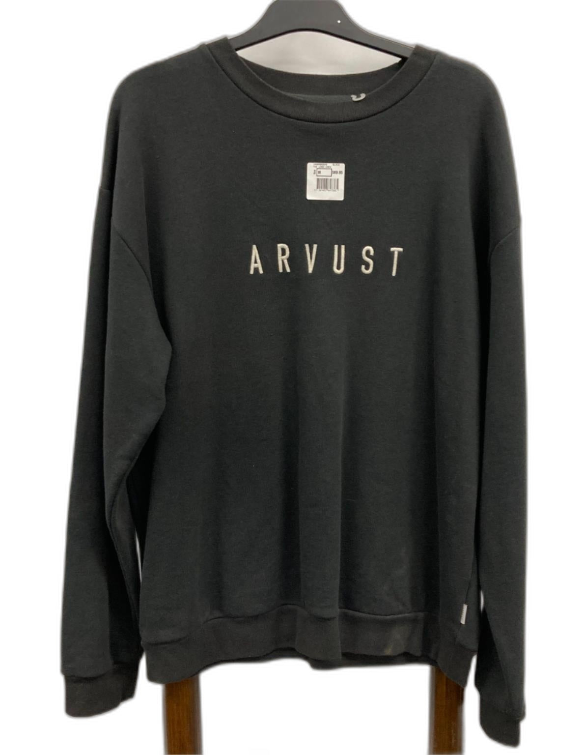 Arvust Logo Crew Sweater Pullover Grey Mens Sz M Ex-Display