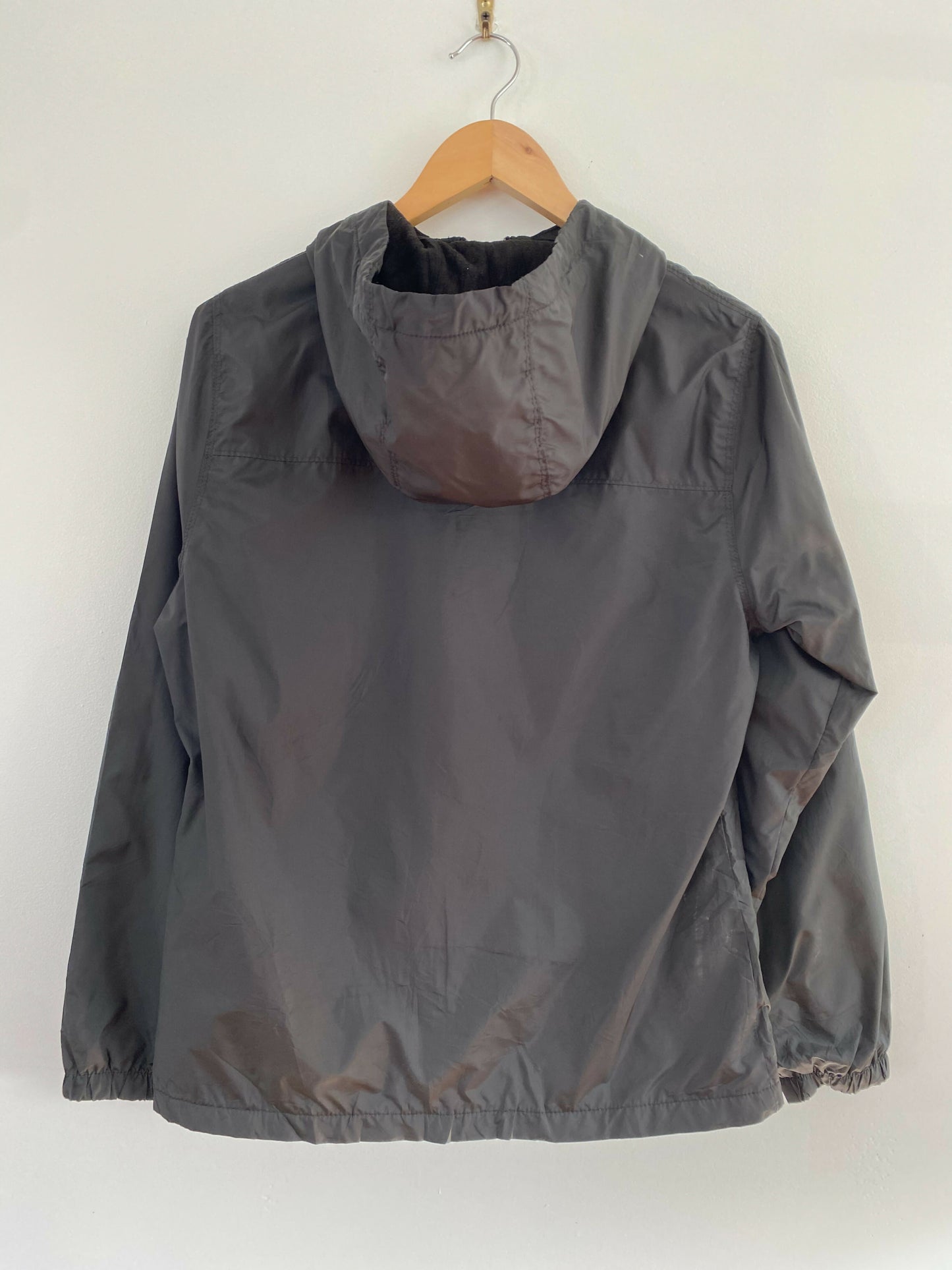 Men's Calvin Klein Size Small Printed Black Hooded Jacket