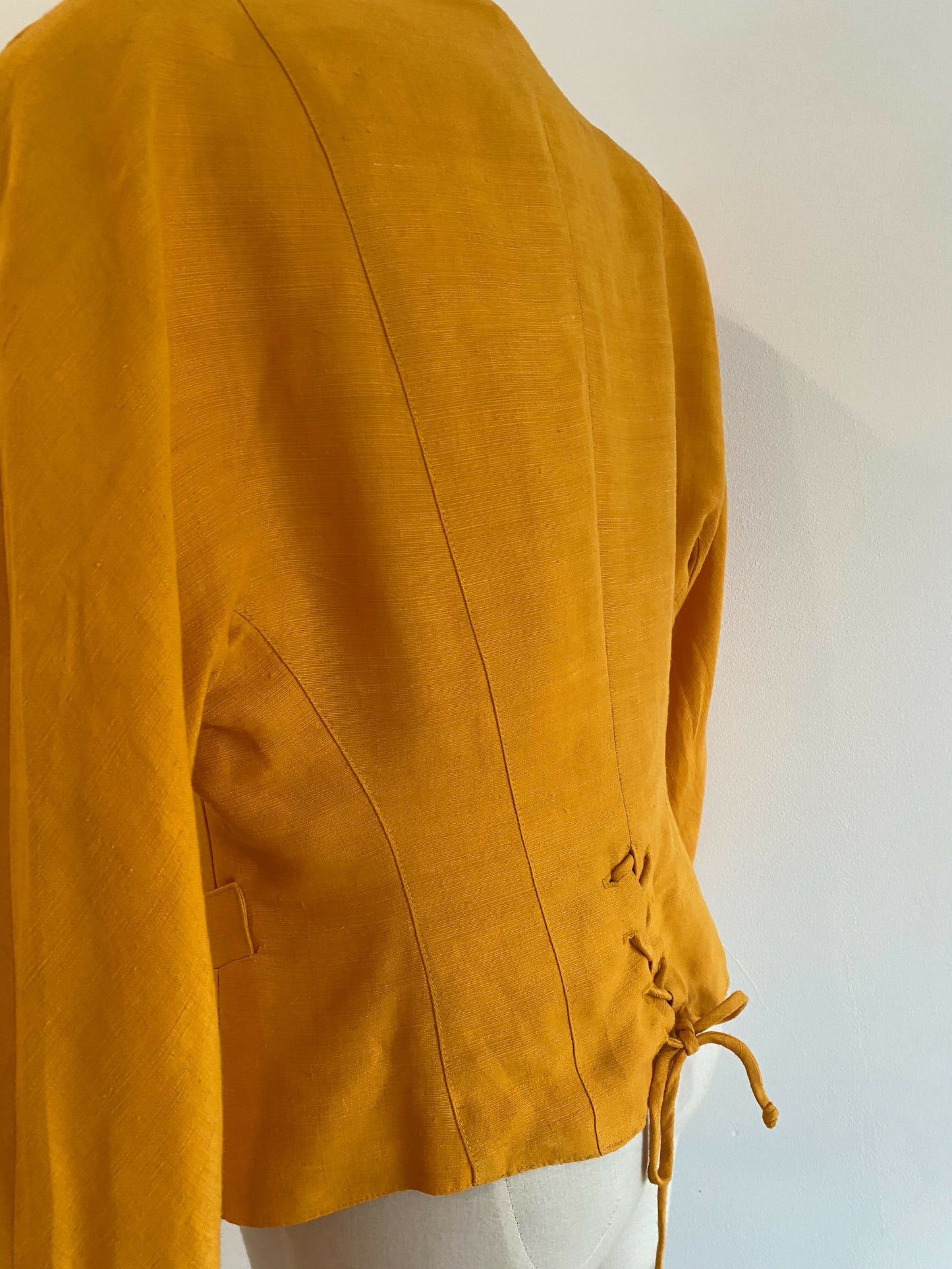 Women's Vintage Size 8 Jacques Vert Mustard Blazer