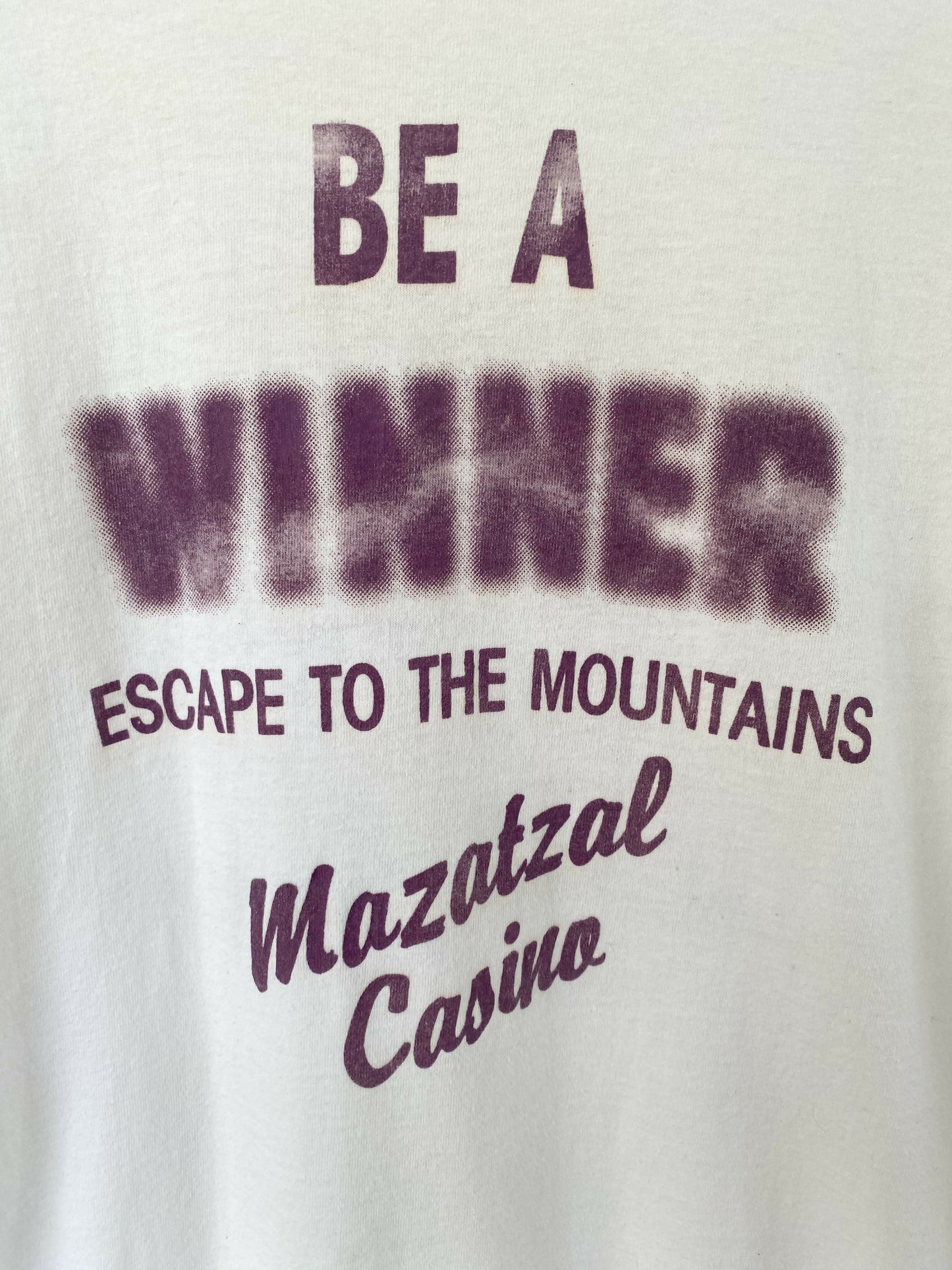 Men's Size XL Vintage Mazatzal Casino Off-White Cotton T-Shirt