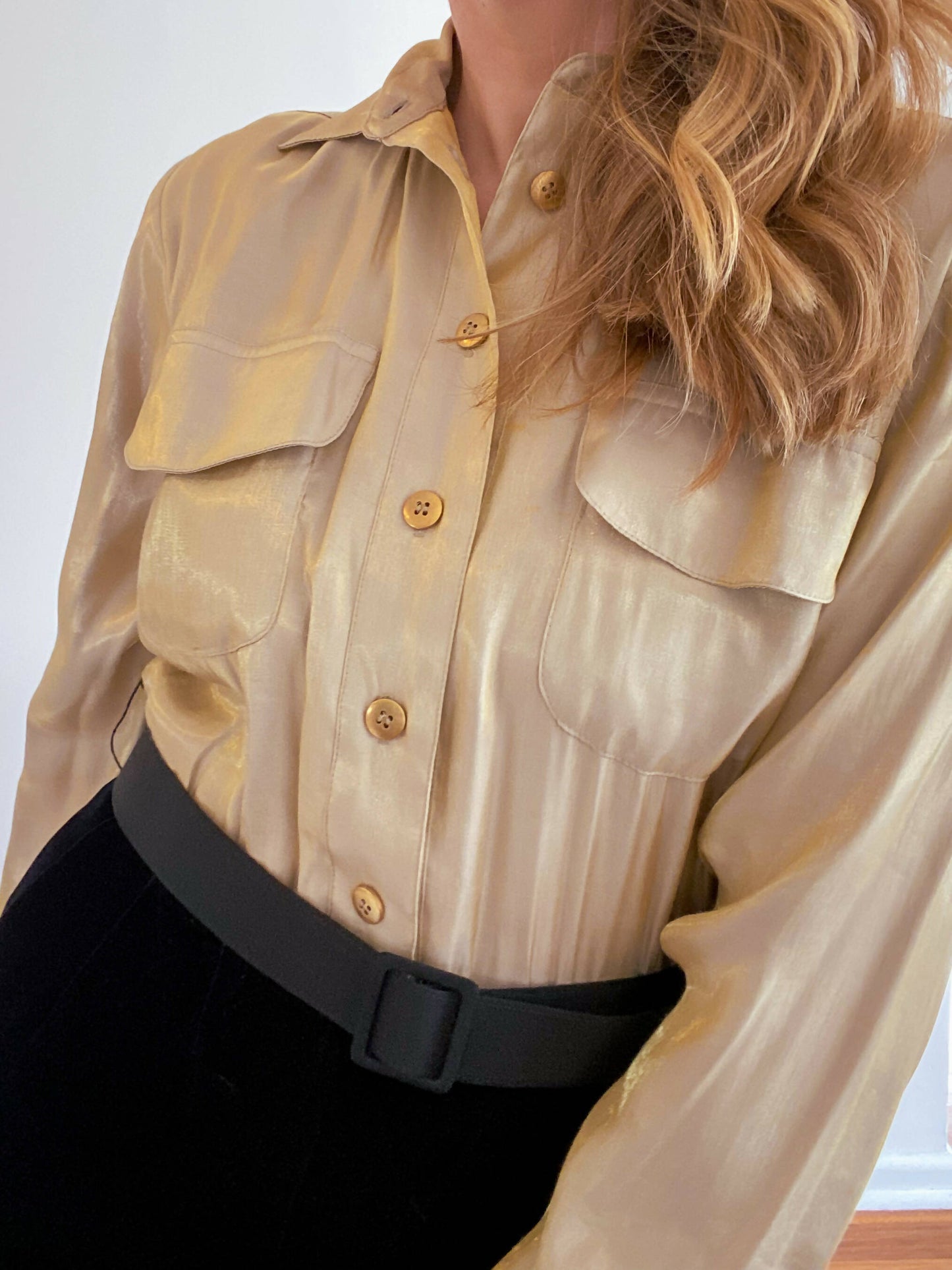 Vintage Caché Size 4 (AU 8-10) Sateen and Velvet Jumpsuit