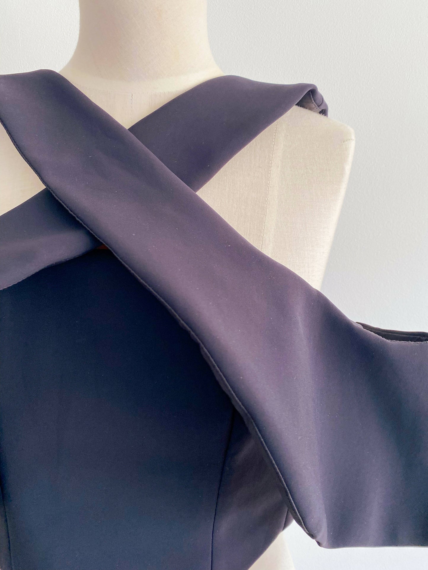 Kookai Size 34 Black Draped Top