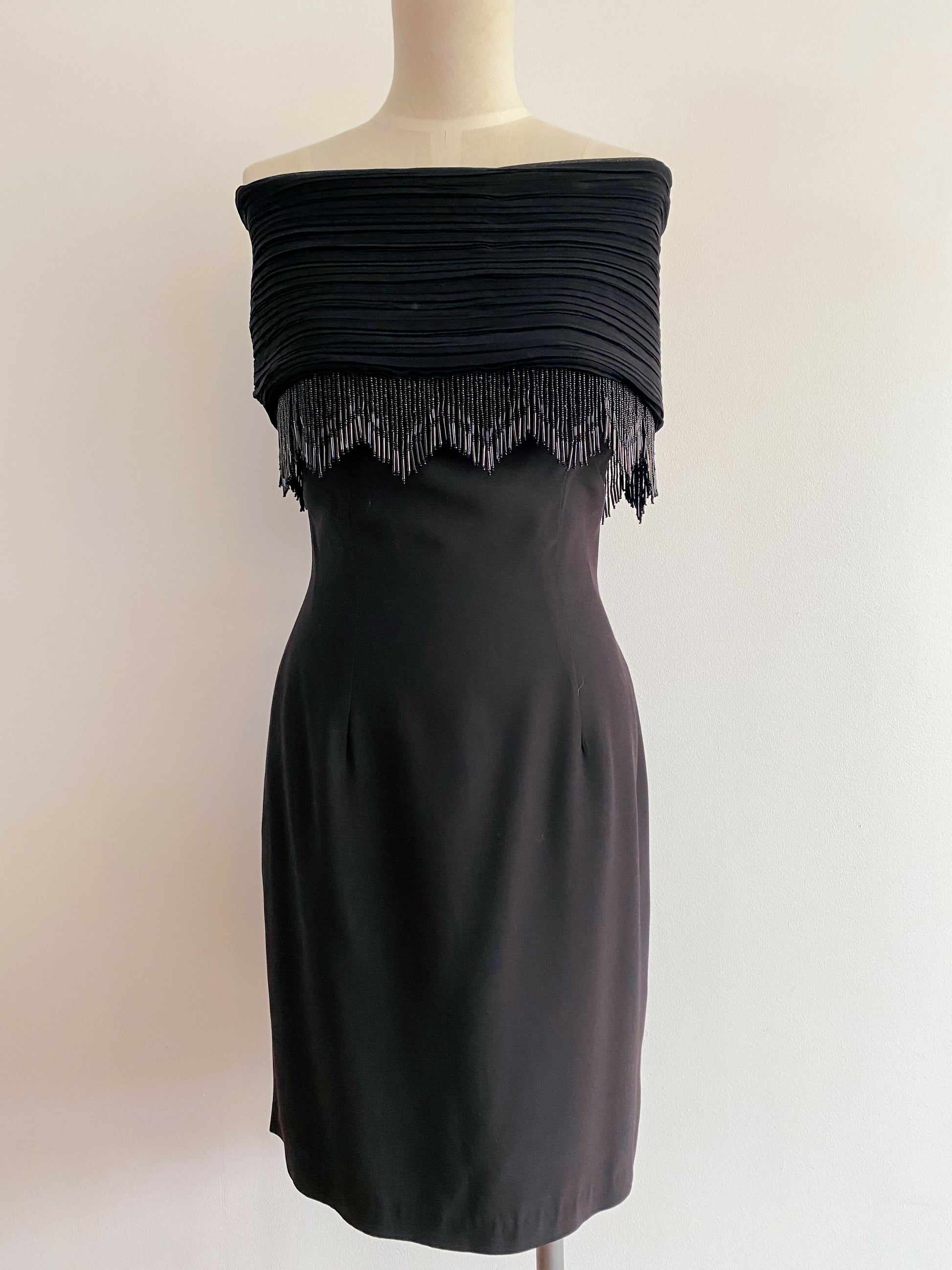 Lisa Ho Size 12 Beaded Black Dress oppspot Lisa Ho Size 12 Beaded Black Dress oppspot